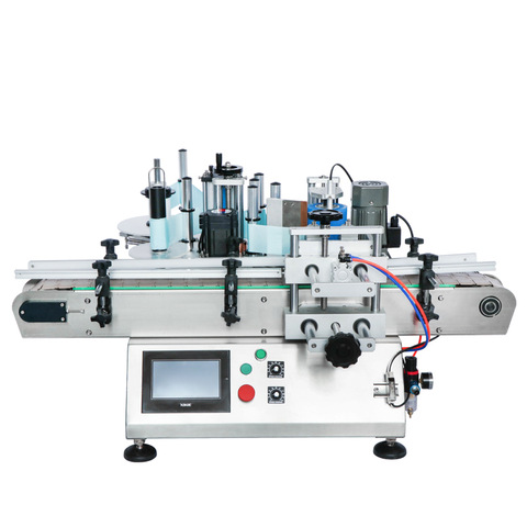 Etiquetadora automàtica d’ampolles de líquid