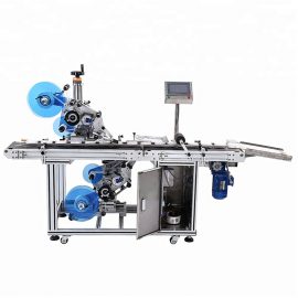 Detalls automàtics de la màquina d’etiquetatge pla superior i inferior